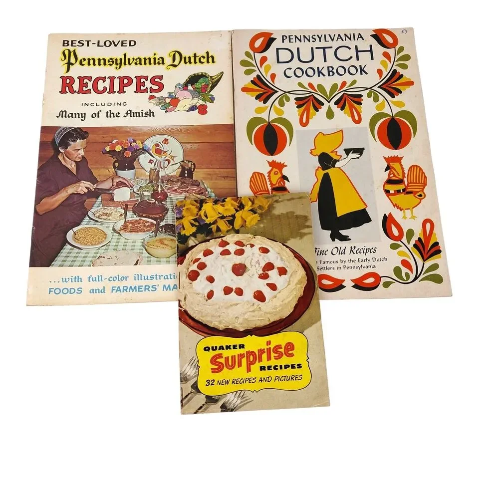 Pennsylvania Dutch Recipes Books 1970's & Quaker Oats Cookboooks